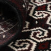 Persian Carpet with Wool Hand-Knotted in Golestan Torkaman Mahogany