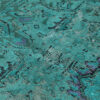 Authentic Persian Carpet with Wool Hand-Knotted in Isfahan Teal