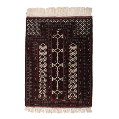 Authentic Persian Wool Carpet Hand-Knotted in Golestan Torkaman