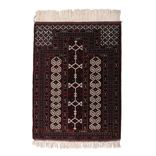 Authentic Persian Wool Carpet Hand-Knotted in Golestan Torkaman