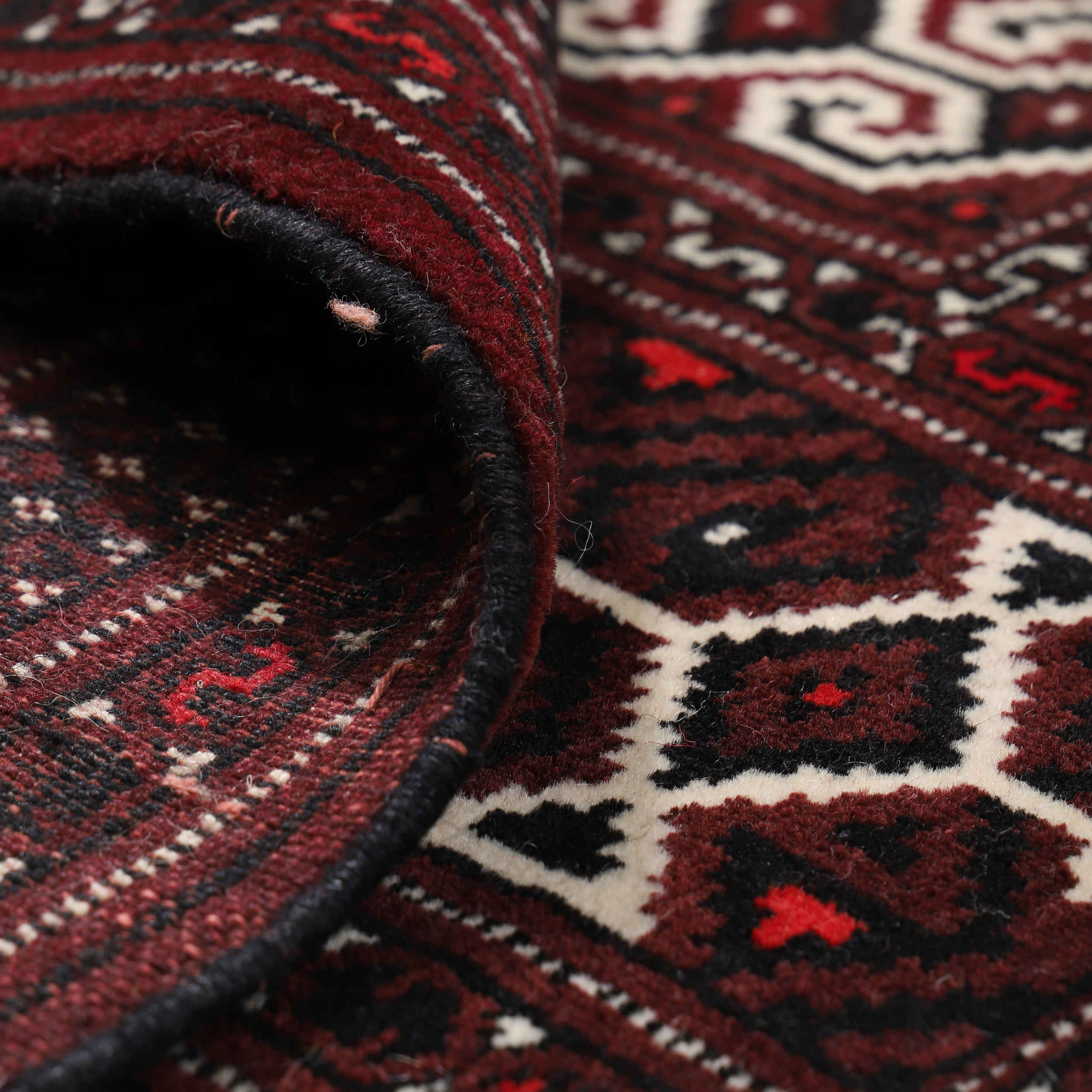 Authentic Persian Wool Carpet Hand-Knotted in Golestan Torkaman