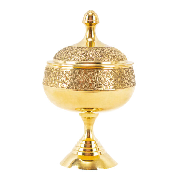 Brass Sugar Bowl with Lid Tavoos