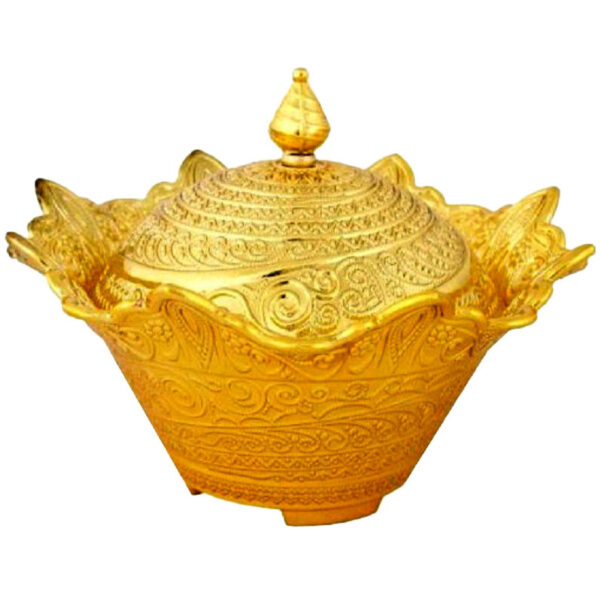 Brass Sugar Bowl with Lid