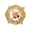 Brass Teapot with Warmer Base Hand Engraved Luxurious Design