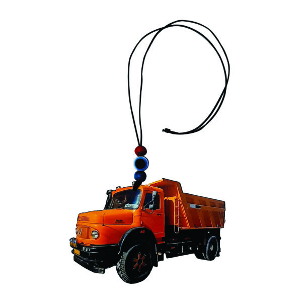 Rear View Mirror Ornament - Old Mercedes Truck Design