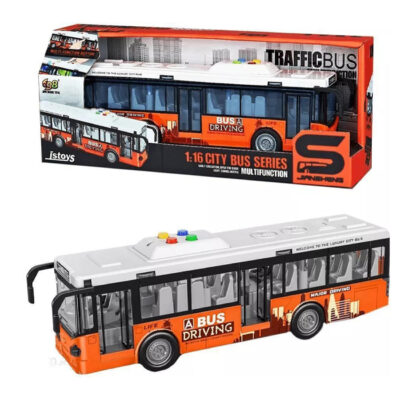 City Toy Bus Diecast with Music & Opening Doors