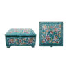 Copper Jewelry Box Hand-Painted with Persian Minakari Enamel