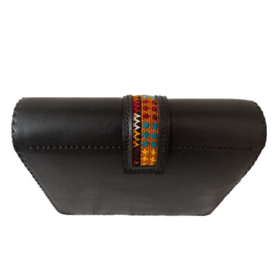 Crossbody Shoulder Bag with Leather – Kilim Design