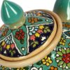 Decorative Pottery Teapot with Minakari Enameling Technique