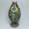 Decorative Pottery Vase Hand-Painted with Persian Minakari Enamel Bote Jeghe