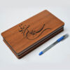Wooden Box for Gift Giving with the Persian Calligraphy Pattern