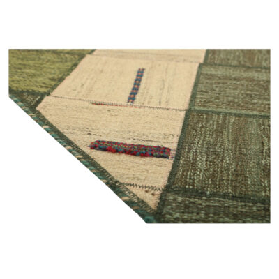 Persian Patchwork Kilim Rug Handwoven Cream