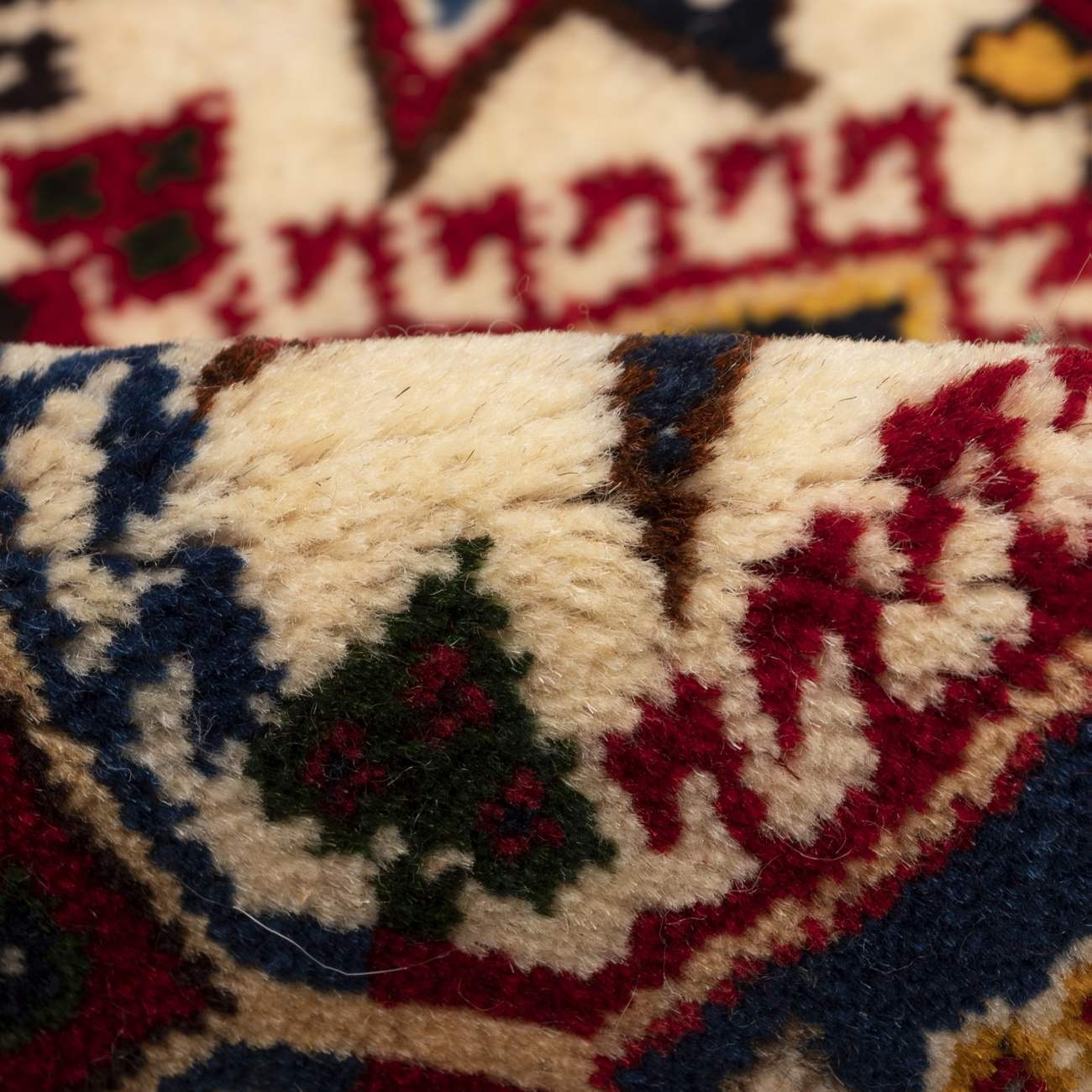 Genuine Genuine Persian Gabbeh Wool Rug Handwoven in Chaharmahal & Bakhtiari