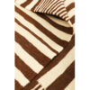 Genuine Persian Wool Kilim Rug Handwoven in Isfahan Striped Cream