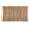 Genuine Persian Wool Kilim Rug Handwoven in Isfahan Striped Cream