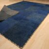 Vintage Persian Hand-Knotted Patchwork Carpet Navy Blue