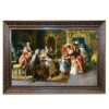 Hand-Knotted Persian Pictorial Rug Depicting Grandmother's Birthday Arturo Ricci