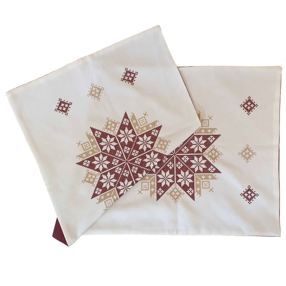 Hand Embroidered Table Runner Model Jana