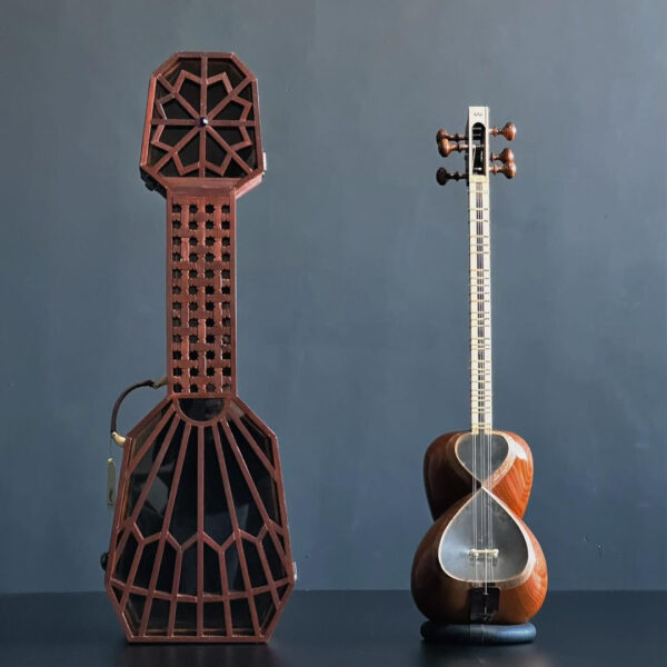 Hard Case for Persian Tar Instrument Handmade Wood & Natural Leather