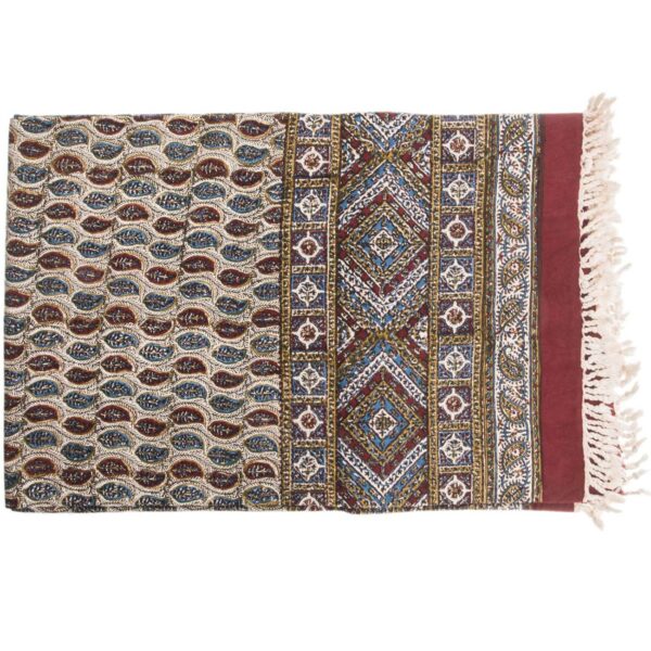 Iranian Tablecloth: Isfahan's Traditional Kalamkari Block Print Binesh