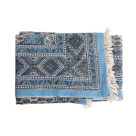 Iranian Tablecloth: Isfahan’s Traditional Kalamkari Block Print Bluesky