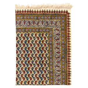 Iranian Tablecloth: Isfahan's Traditional Kalamkari Block Print Brown