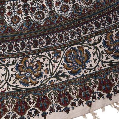 Iranian Tablecloth: Isfahan’s Traditional Kalamkari Block Print Circle
