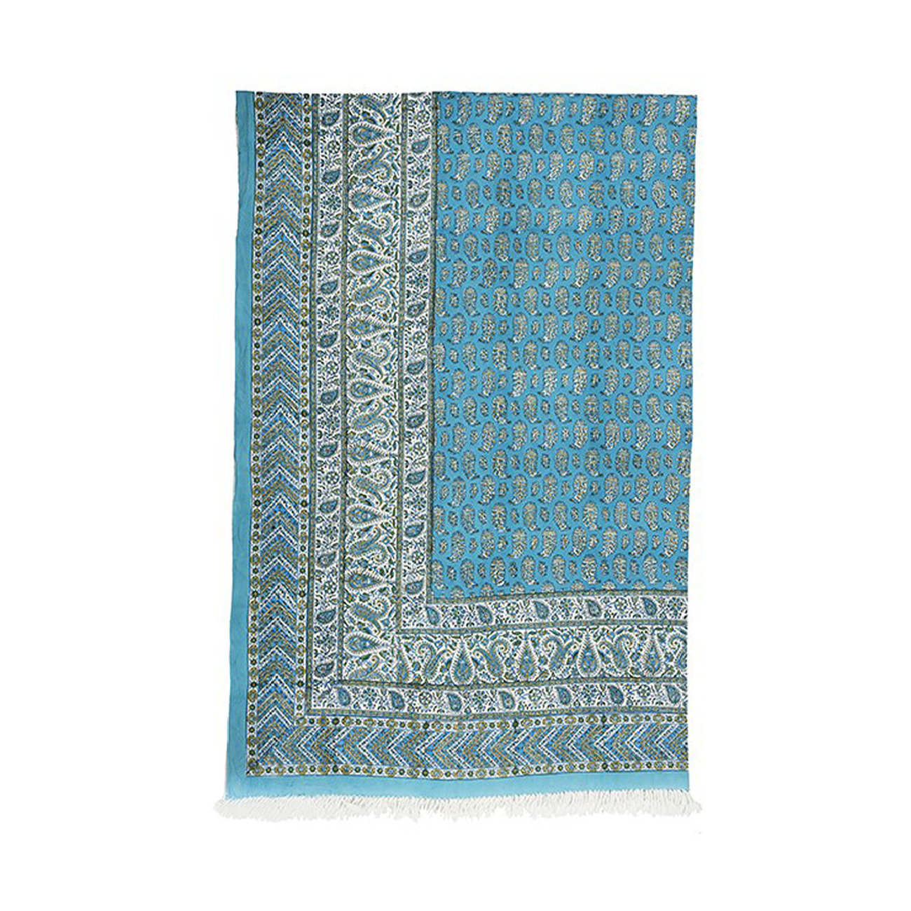 Iranian Tablecloth: Isfahan's Traditional Kalamkari Block Print Fakher II
