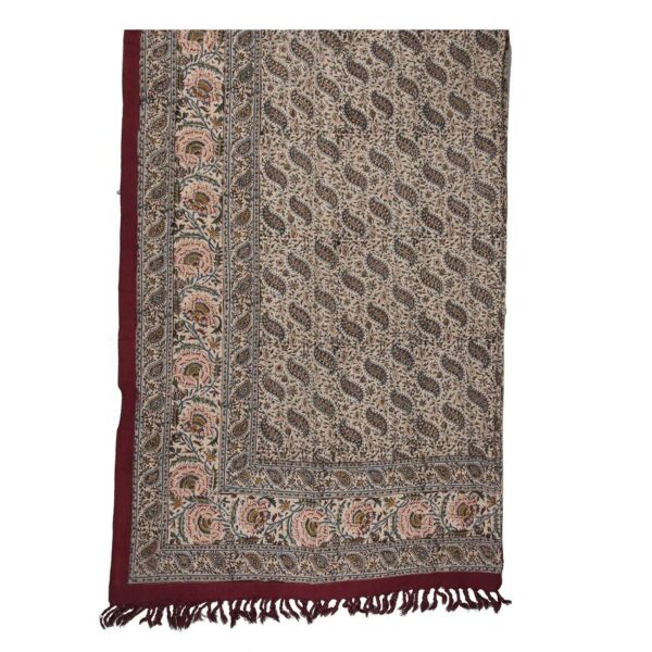 Iranian Tablecloth: Isfahan's Traditional Kalamkari Block Print Momtazi