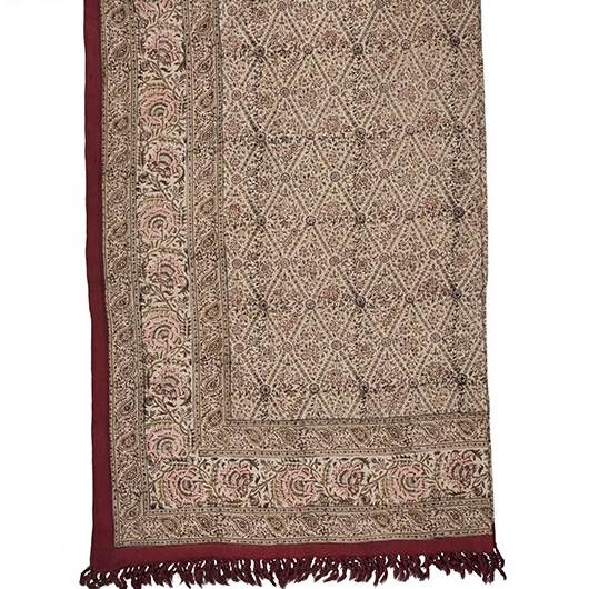 Iranian Tablecloth: Isfahan’s Traditional Kalamkari Block Print Momtazi