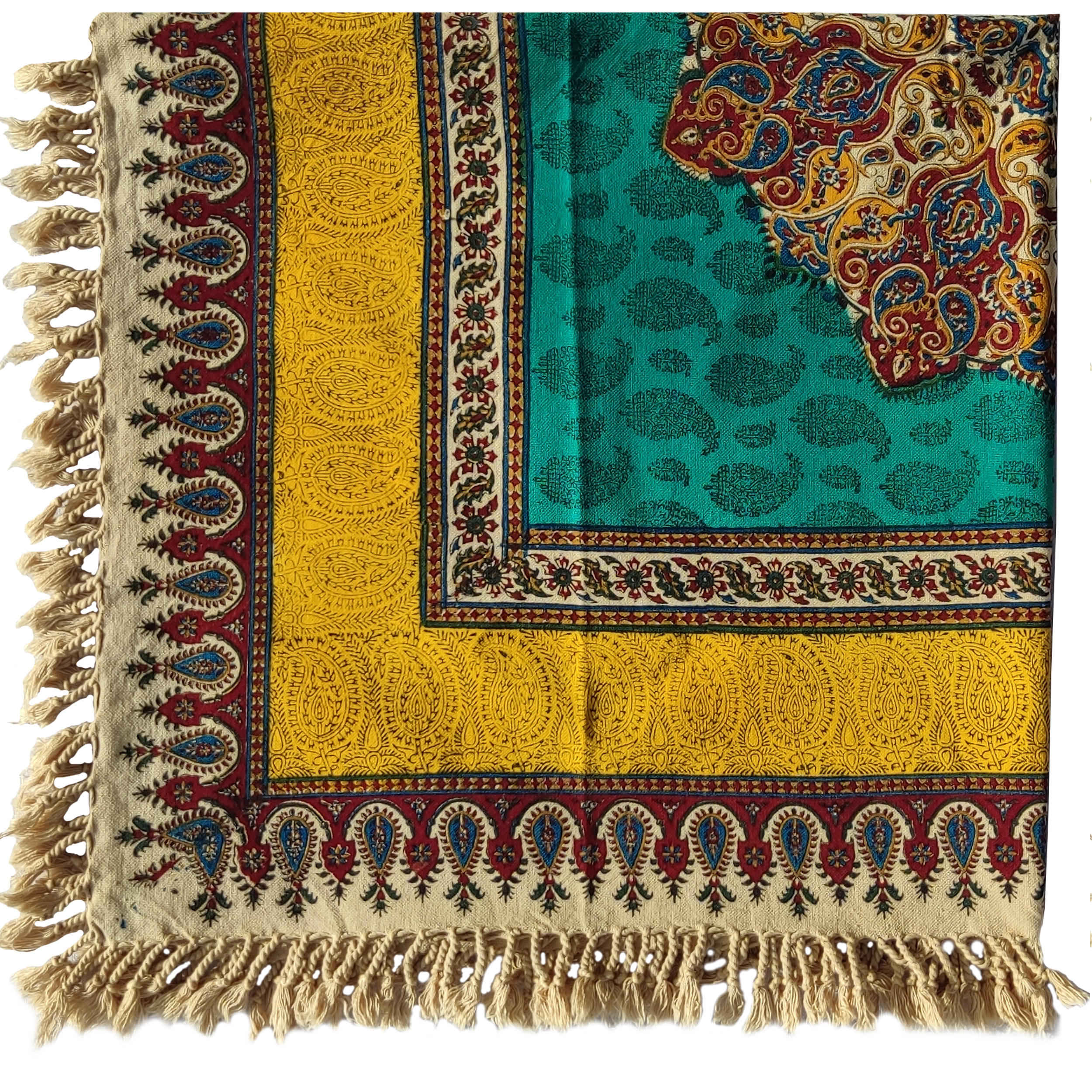 Iranian Tablecloth: Isfahan's Traditional Kalamkari Block Print Tara