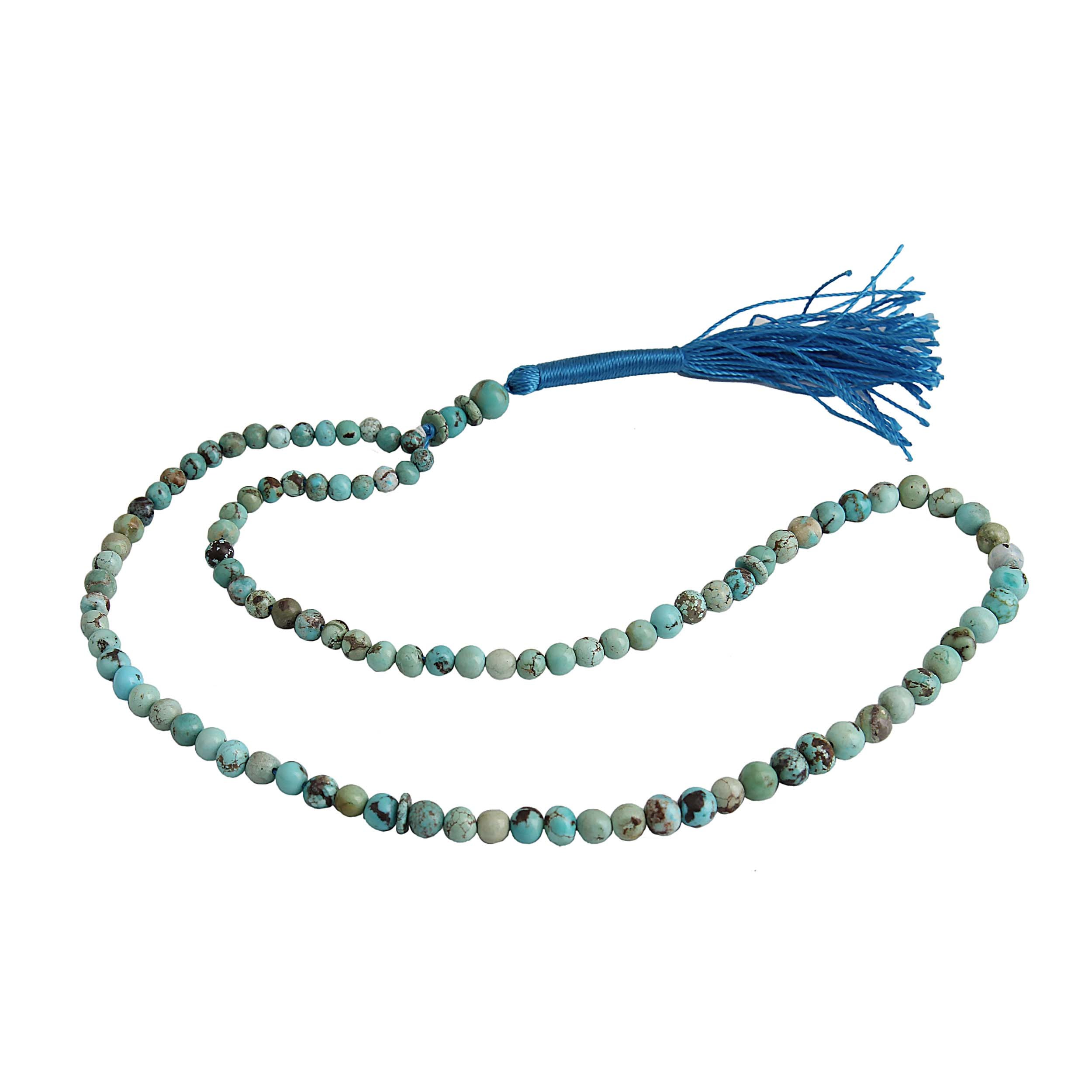 Persian Neyshabur Turquoise Rosary: Prayer 101 Beads Handcrafted Tasbih