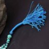 Persian Neyshabur Turquoise Rosary: Prayer 101 Beads Handcrafted Tasbih