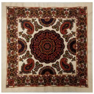 Kerman's Heritage Elegance Handcrafted Pateh Tablecloth Golshan