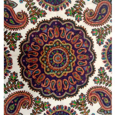 Iranian Pateh Kerman’s Heritage Handcrafted Tablecloth Golshan