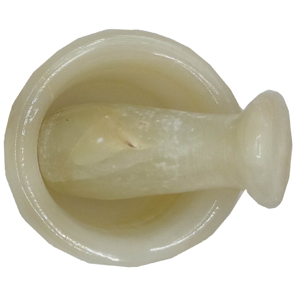 Marble Mortar & Pestle Set Handcrafted for Herb and Spice