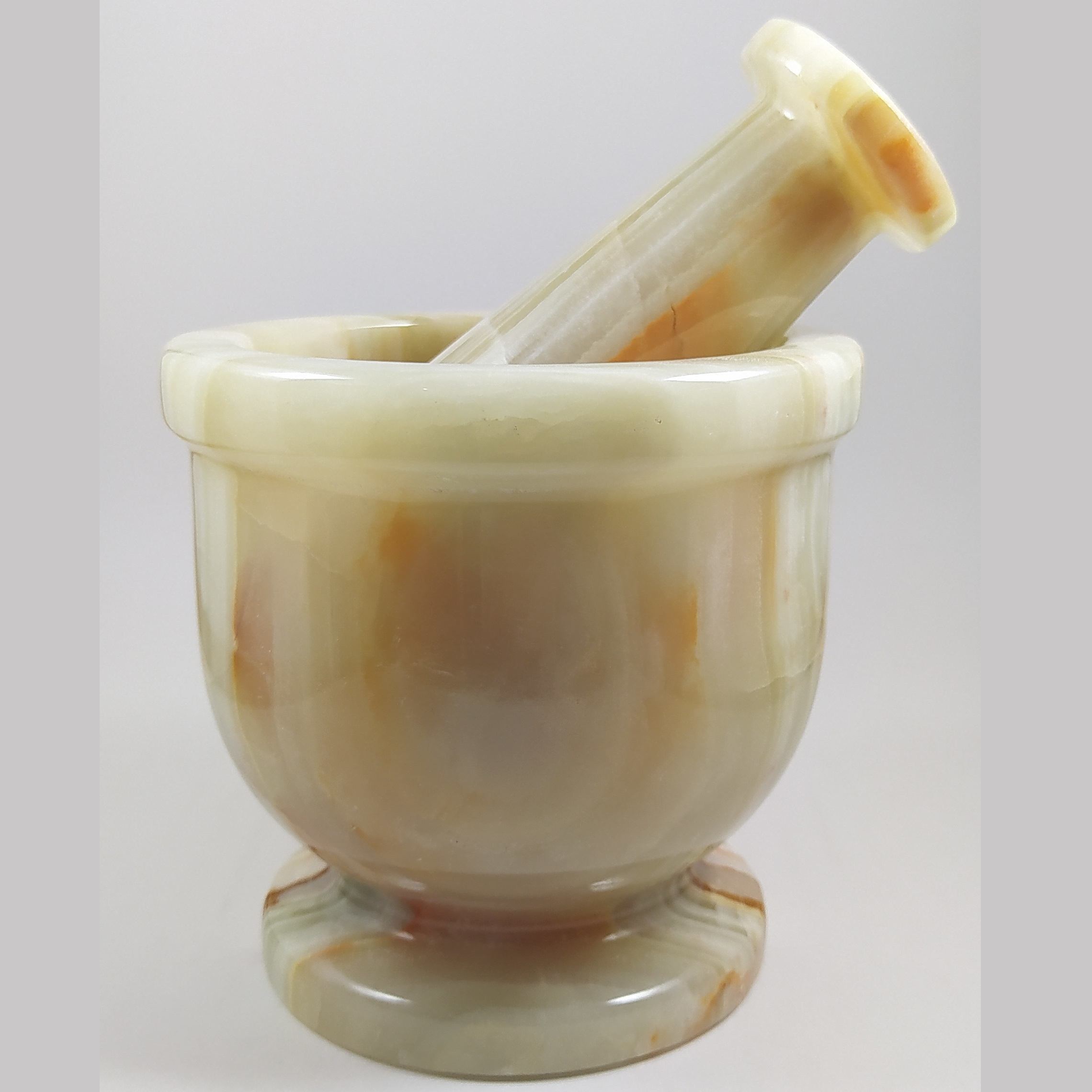 Marble Mortar & Pestle Set Handcrafted for Culinary Excellence