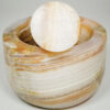 Marble Mortar and Pestle Set Handcrafted for Saffron & Spice Grinding