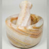 Marble Mortar and Pestle Set Handcrafted for Saffron & Spice Grinding