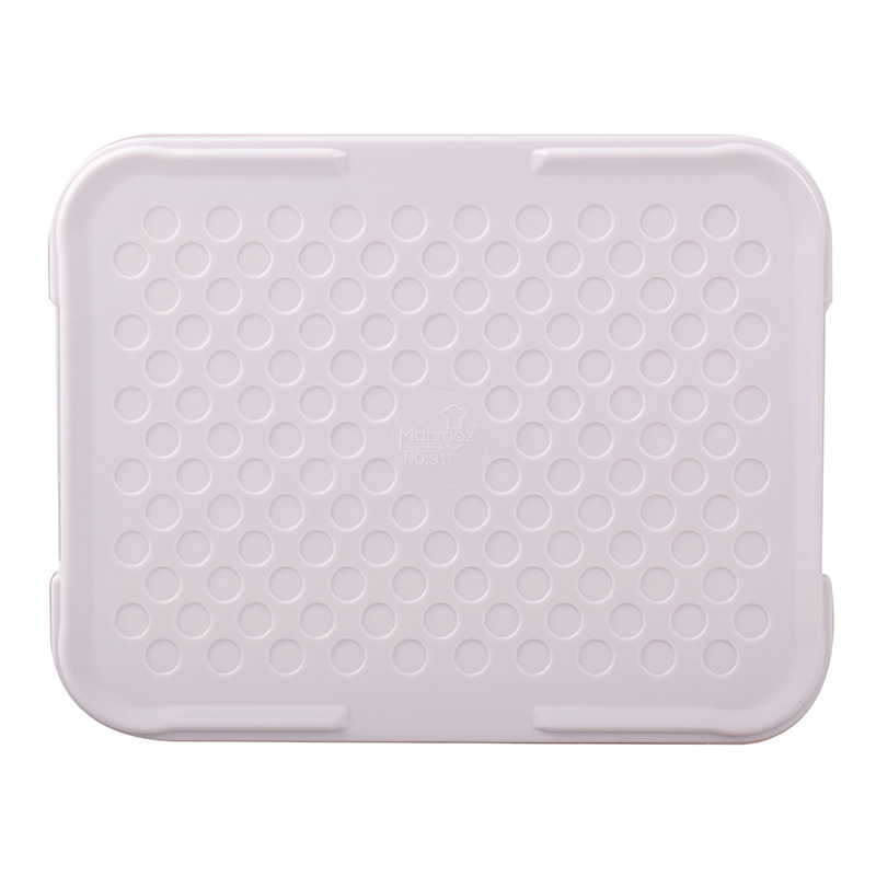 Melamine Serving Tray Lightweight & Durable Blue Floral Design