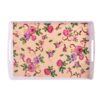 Melamine Serving Tray Lightweight & Durable Pink Flowers