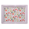 Melamine Serving Tray Lightweight & Durable White Floral Design