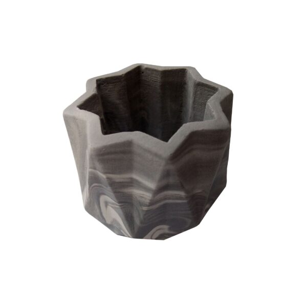 Mini Concrete Vase Handcrafted Matte Gray