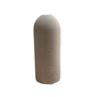 Minimalist Concrete Decorative Single Stem Vase Handcrafted Cylindrical Gray