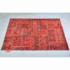 Vintage Persian Hand-Knotted Patchwork Carpet Red