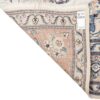 Original Persian Silk Carpet Hand-Knotted in Tabas Floral Medallion Cream