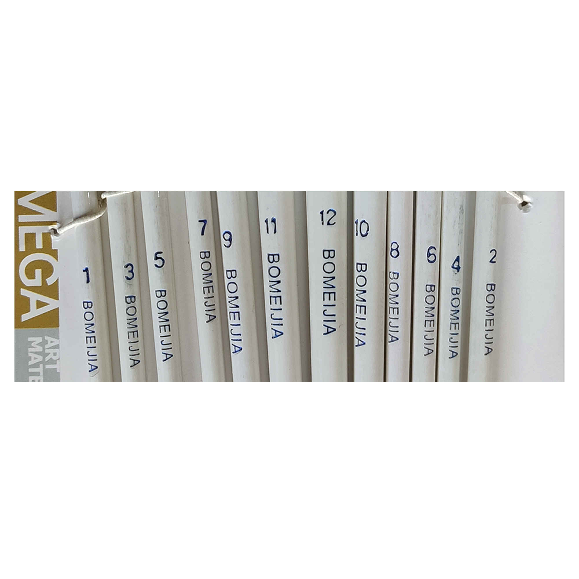 12-Piece Flat Bristle Paint Brush Set for Watercolor, Acrylic, & Gouache