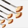 6-Piece Fan Bristle Paint Brush Set with Wooden Handles