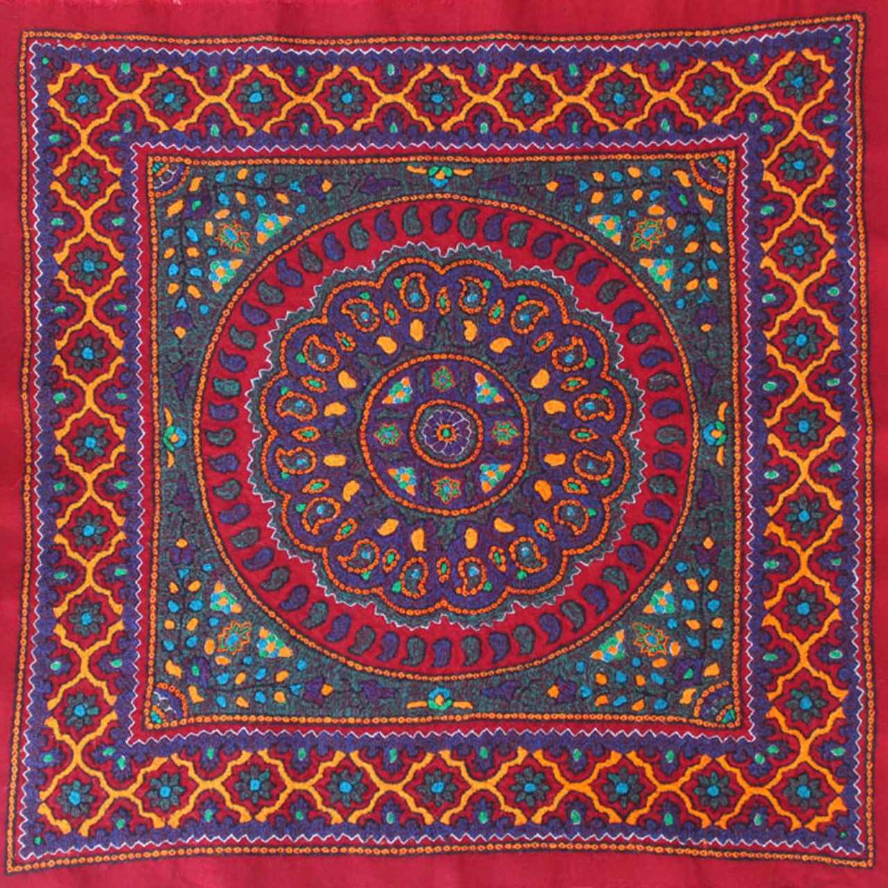 Pateh Kerman's Elegance Handcrafted Tablecloth Bazoobandi