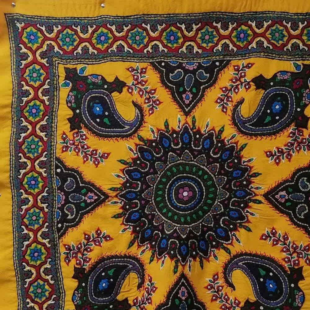 Pateh Kerman’s Elegance Tablecloth Yellow Paradise